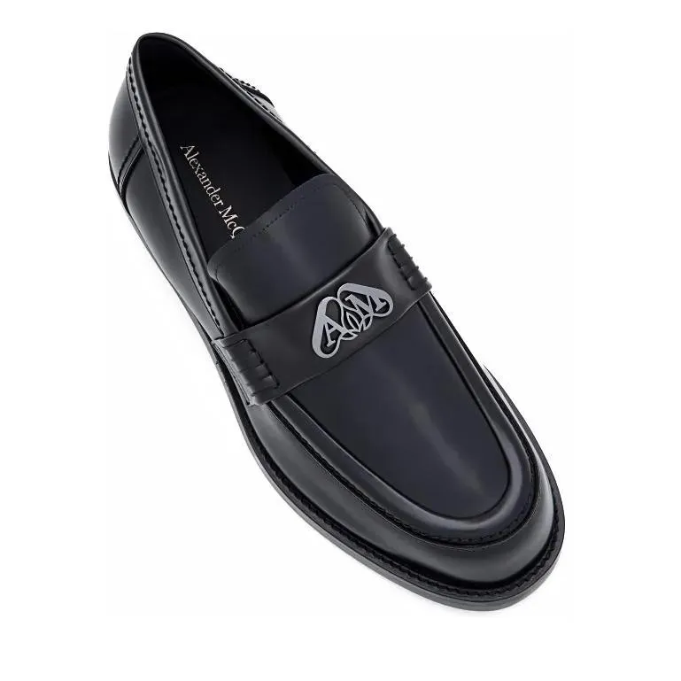   Alexander McQueen  Leather Loafers Black  Loafer 