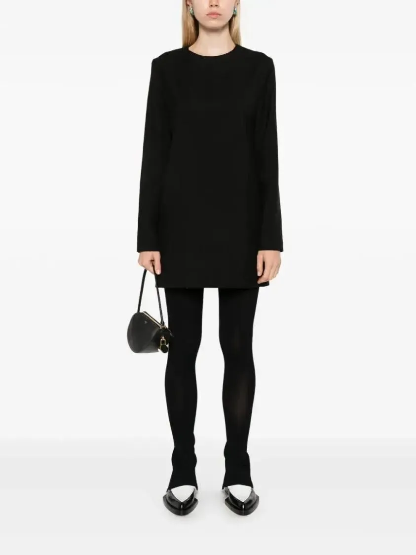   AMI Paris  Long-Sleeve Mini Dress Black  Mini-Kleider 