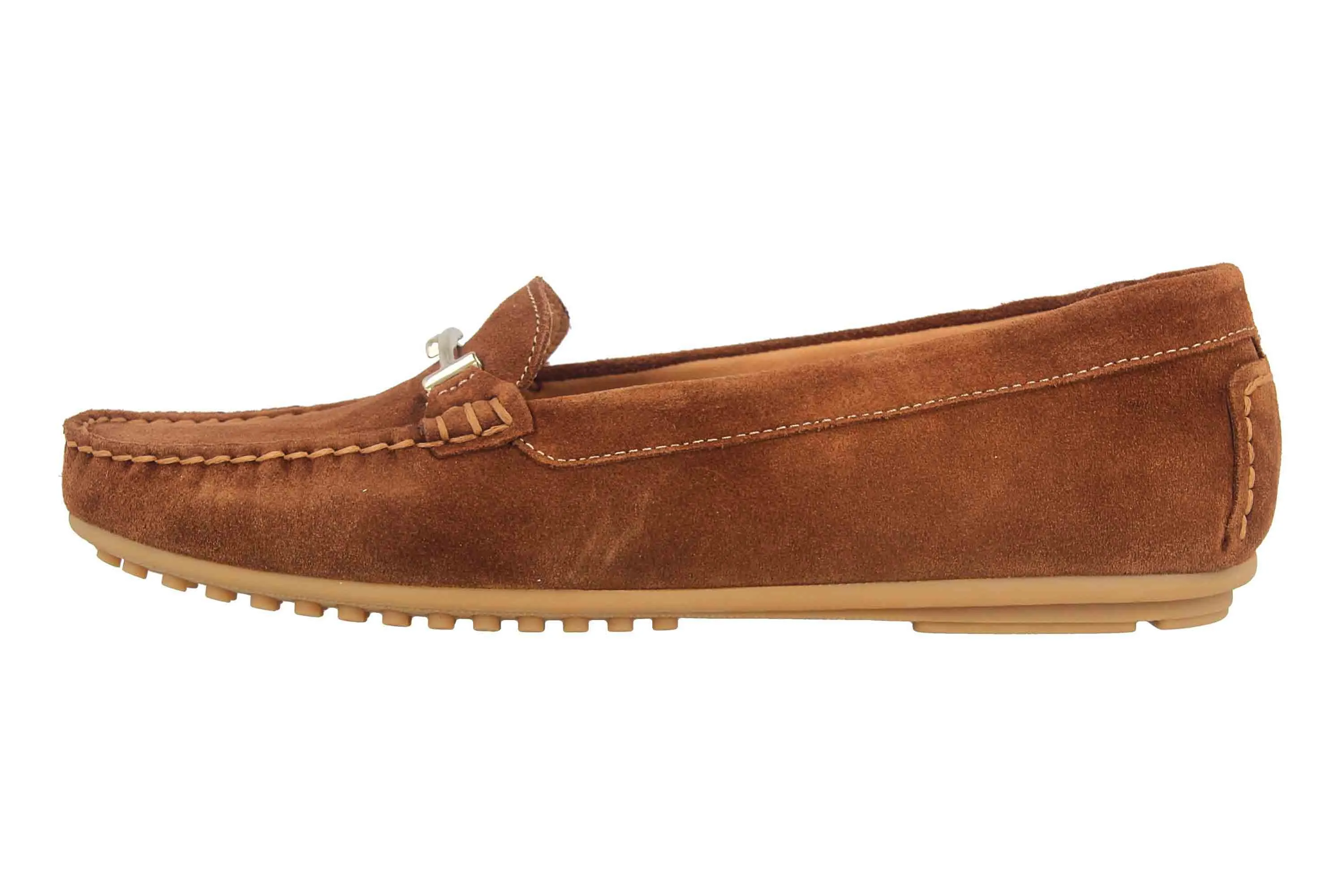 Babouche Lifestyle Mokassin in Übergrößen Braun 03-002-12-01-20 große Damenschuhe