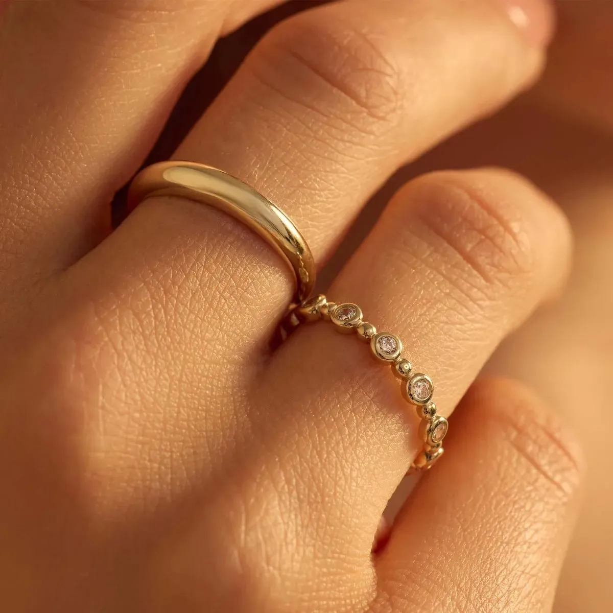  BELORO  Beloro Jewels Della Spiga Dome 9 karat gold ring B Gold  Ring 