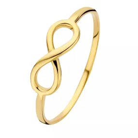   BELORO  Della Spiga Felicia 9 karat ring  with infinity si Gold  Ring 