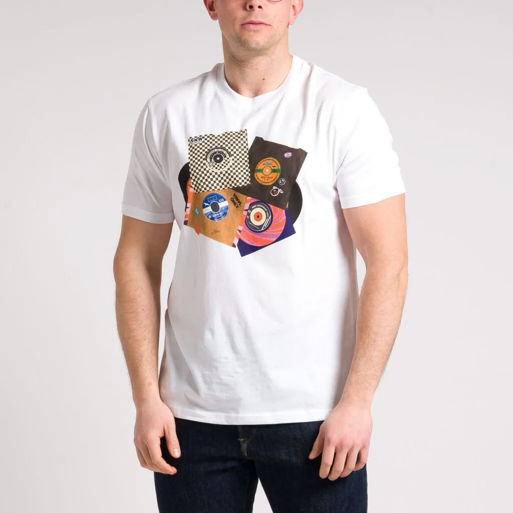 Ben Sherman - 45 Records T-Shirt - weißre.de