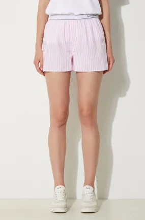 Boxer Sporty & Rich Serif Logo Boxer Shorts High Waist UN008S402SP