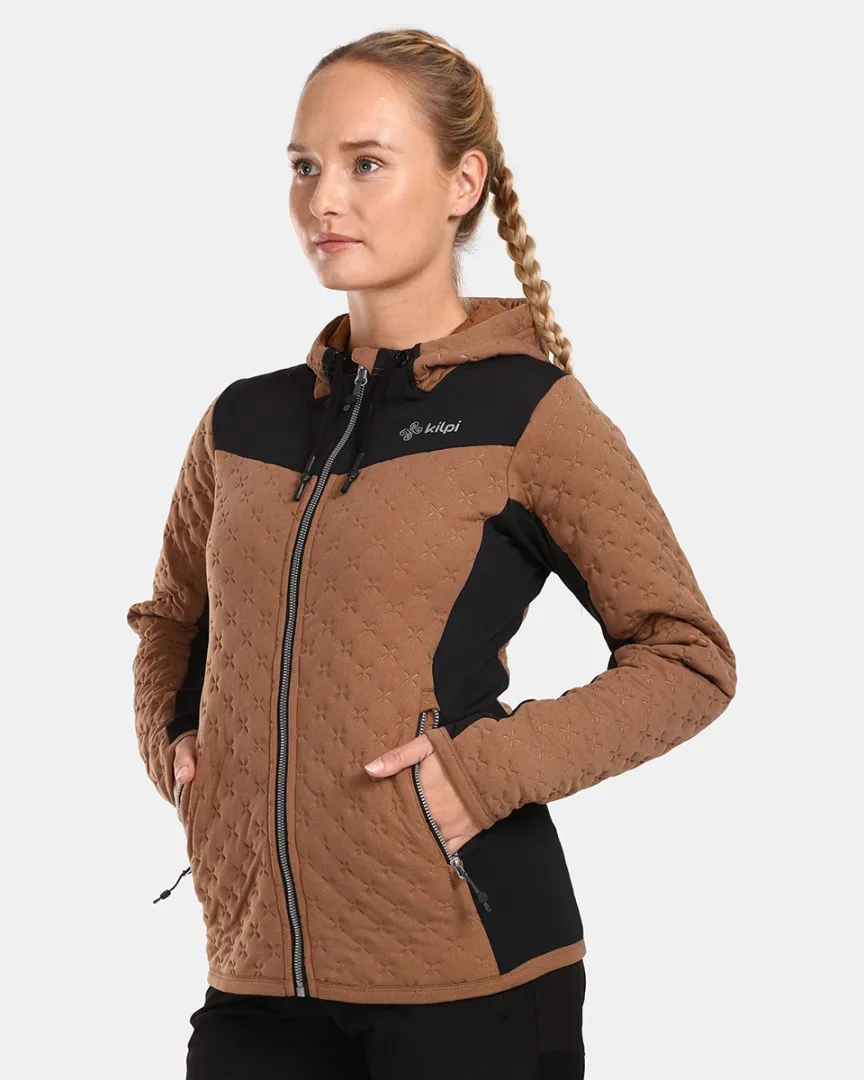 Damen Kilpi NEVIA-W isoliertes Sweatshirt braun 50