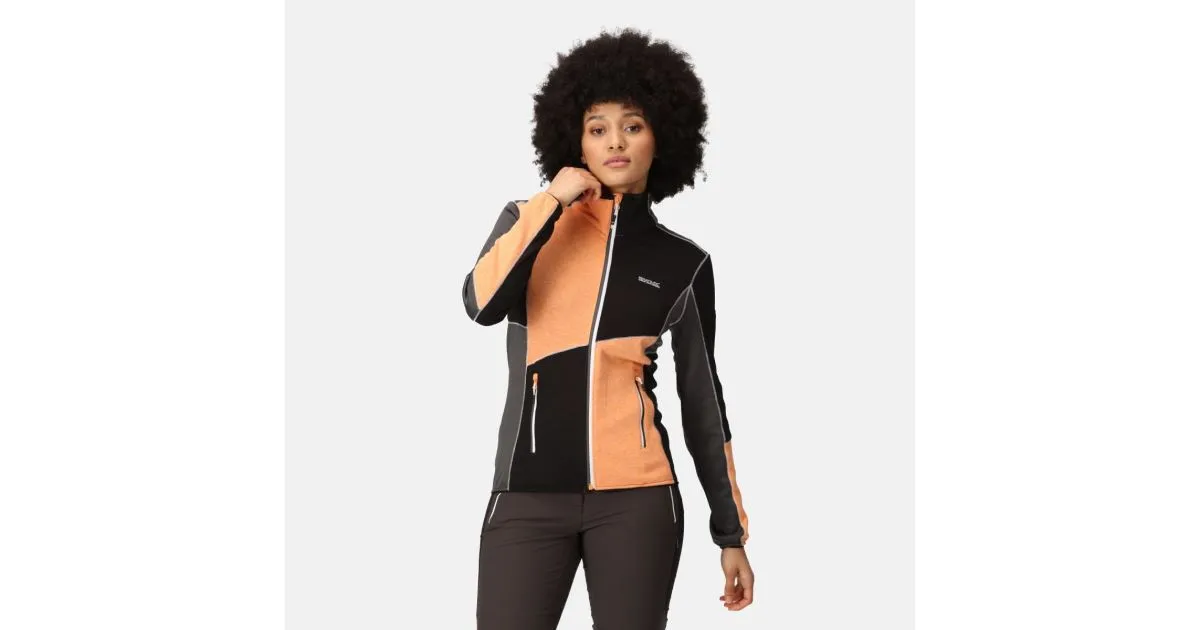 Damen-Sweatshirt Regatta LINDALLA VI orange/schwarz 34
