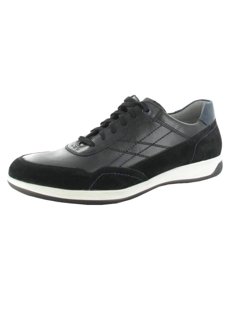 Fretz Men Halbschuhe in Übergrößen Schwarz 7411.6343-73 große Herrenschuhe