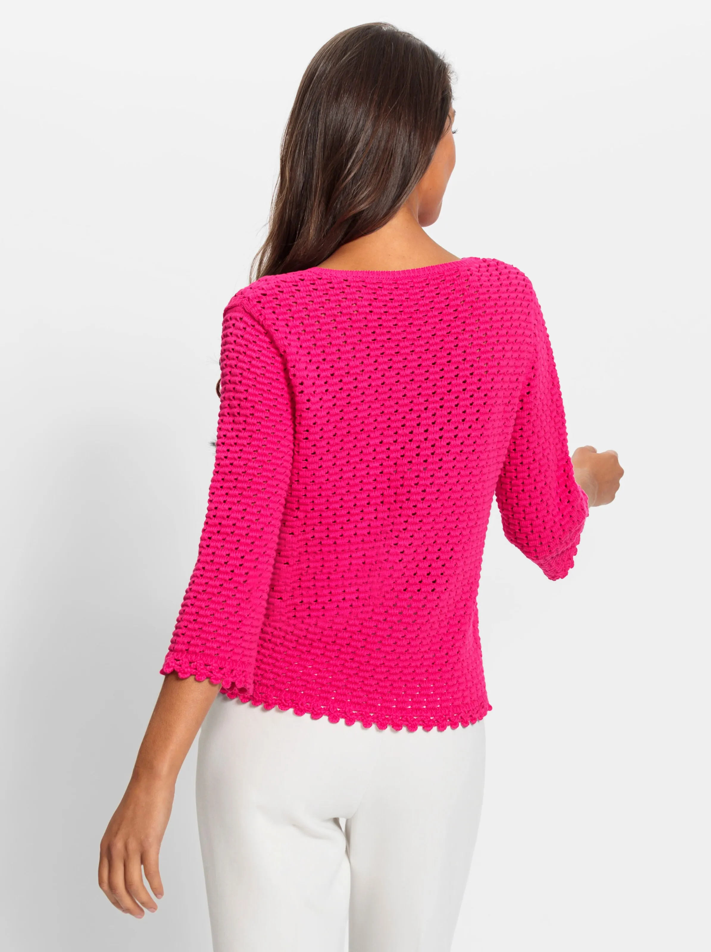 heine 3/4 Arm-Pullover in pink