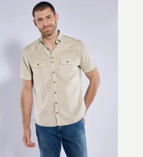 Herren engbers Kurzarm-Hemd regular in Beige kaufen 36872