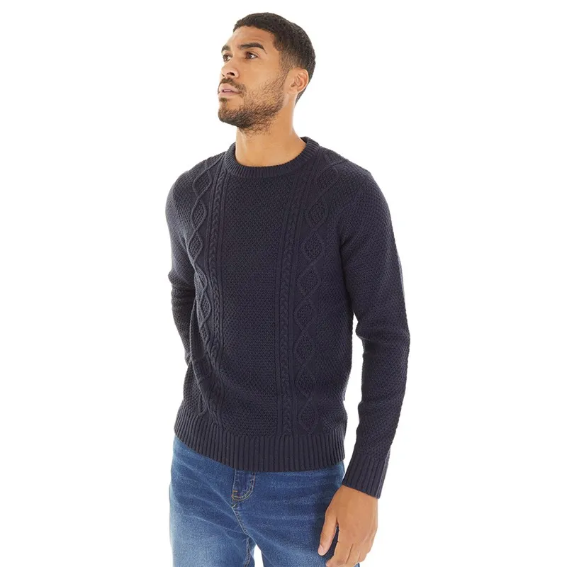 JACK AND JONES Herren Caden Strickpullover Marineblazer