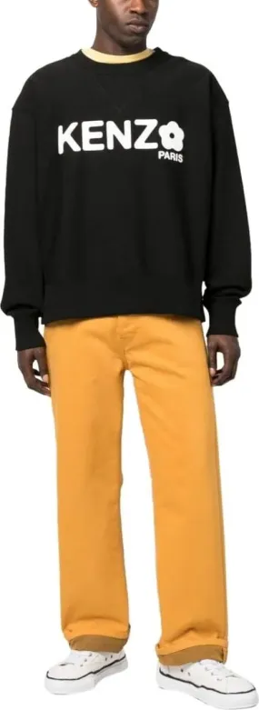   Kenzo  Cotton Logo Sweatshirt schwarz