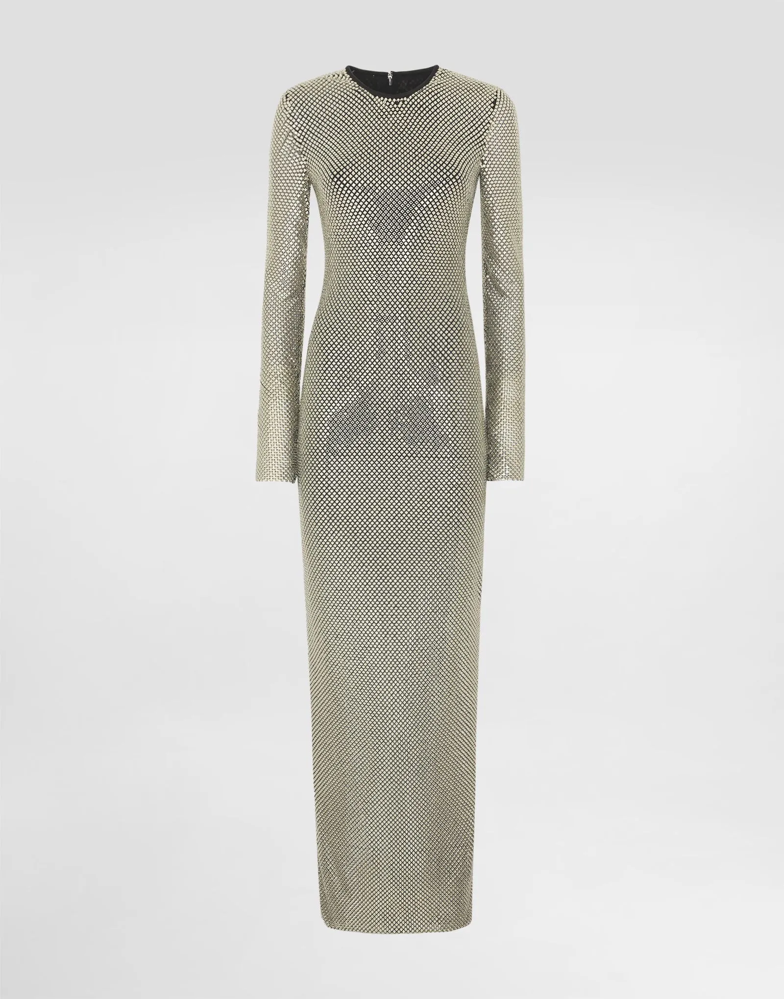 Kleid Dolce & Gabbana Long Crystal Mesh Dress F6TJLZFLSK3S0997