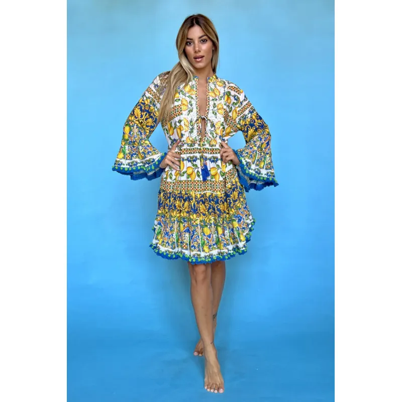 KLEID MONDELLO 5 VON ANTICA SARTORIA "LEONI AL SOLE"
