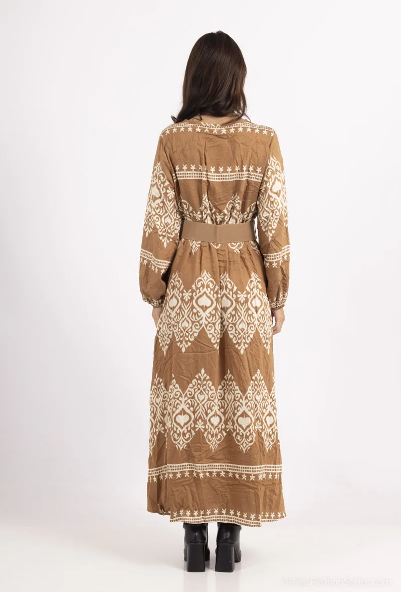 Langes Kleid La Beauté einfarbig