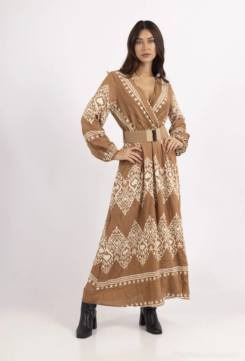 Langes Kleid La Beauté einfarbig