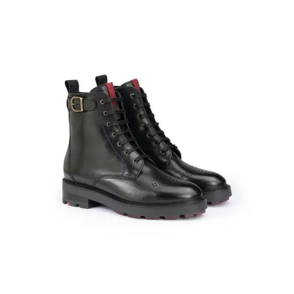 Lloyd Damen Stiefelette Schnürung Leder SCHWARZ 24-291-00