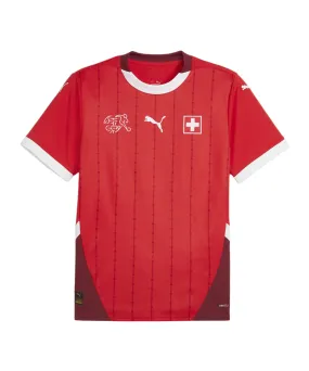 PUMA Schweiz Trikot Home EM 2024 Rot F01
