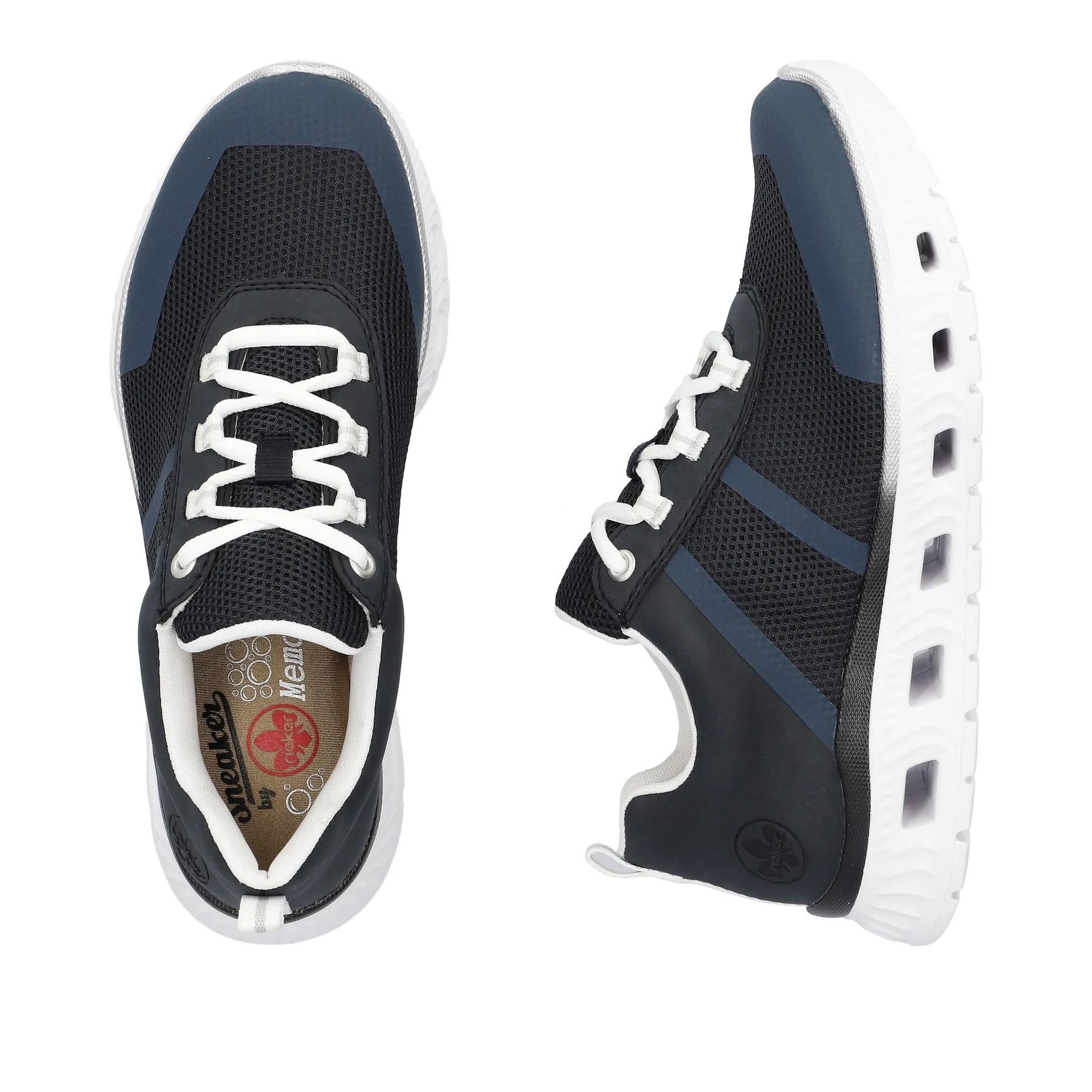 Rieker Damen Sneaker Low stahlblau | M6006-14