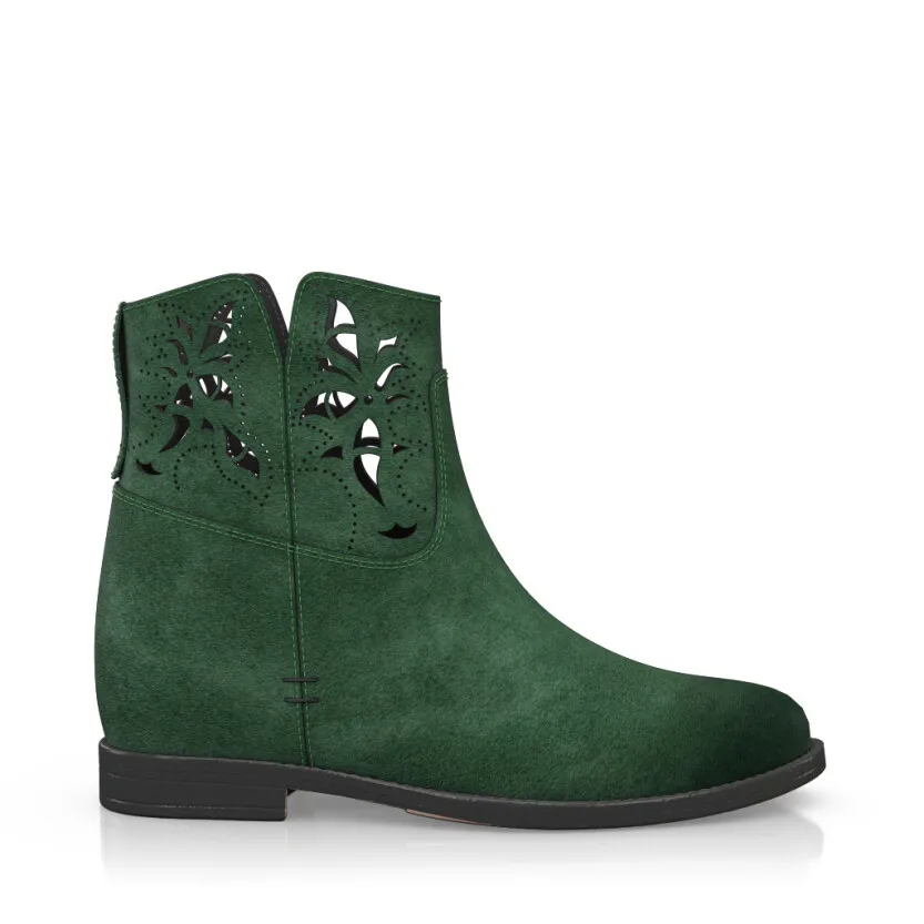 Stiefelette mit Verstecktem Absatz 55564