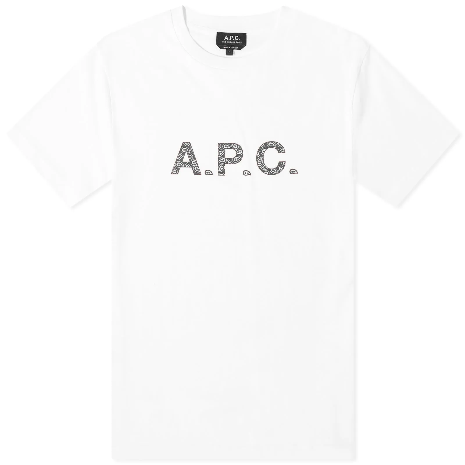 T-shirt A.P.C. James Paisley Logo T-Shirt COEIO-H26347-WBK