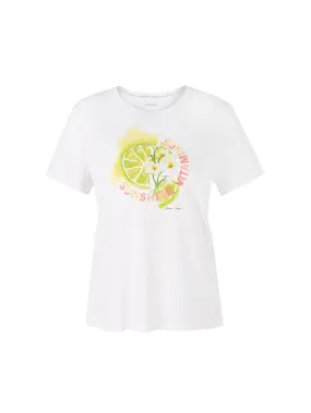 T-Shirt mit Paillettenstickerei