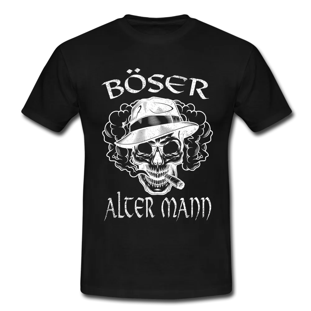 Totenkopf Bser alter Mann Lustiges T-Shirt