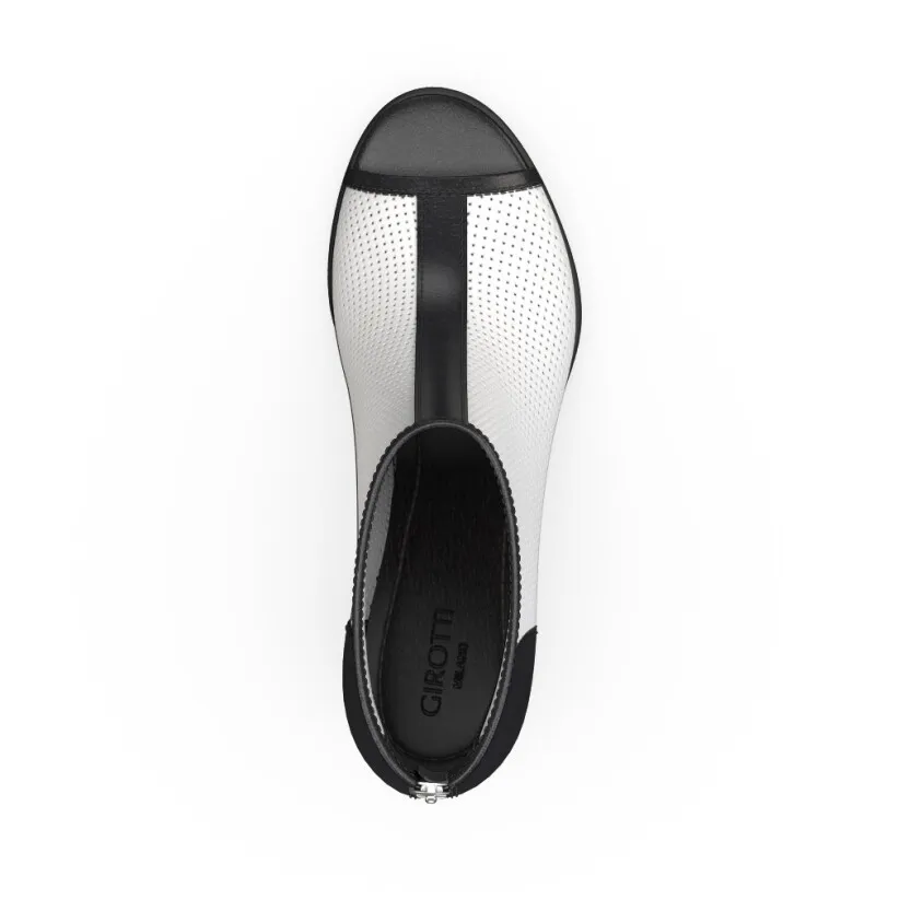 Zehenfreie Stiefelette mit Fransen 36743